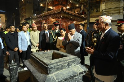  चैत्र शुक्ल अष्टमी : राष्ट्रपति पौडेलद्वारा सेतो मच्छेन्द्रनाथको पूजा आराधना एवं दर्शन 